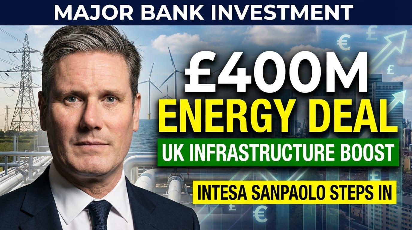 Intesa Sanpaolo Expands Role in UK Infrastructure with €500 Million Energy Financing