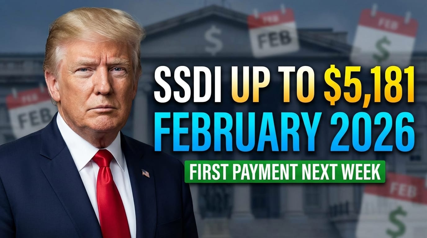 First February SSDI Payment of Up to $5,181 Arrives Next Week – Date and Eligibility