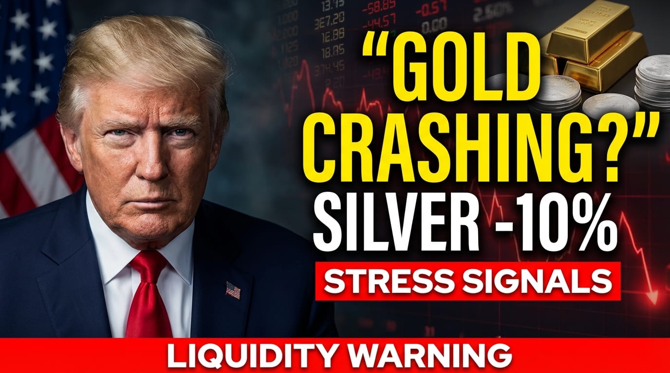 Gold and Silver Slide as U.S. Financial Stress Signals Intensify