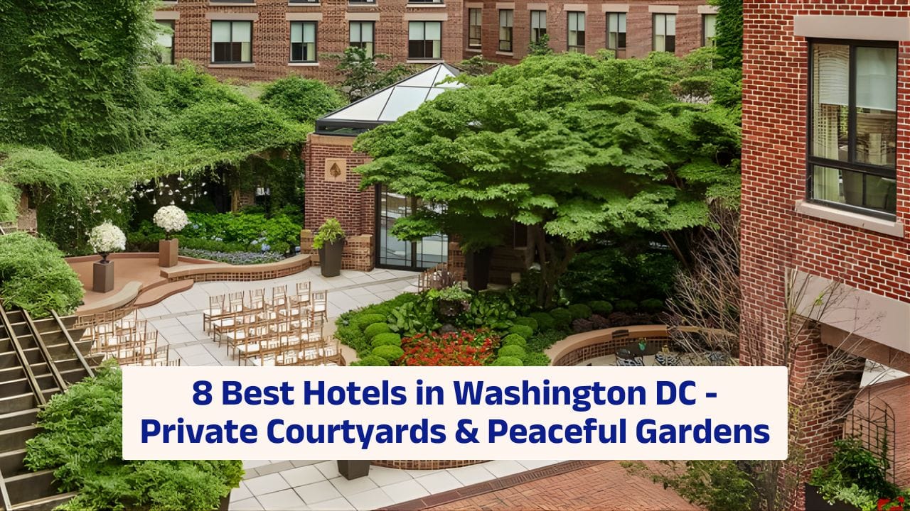 8 Best Hotels in Washington DC – Private Courtyards & Peaceful Gardens