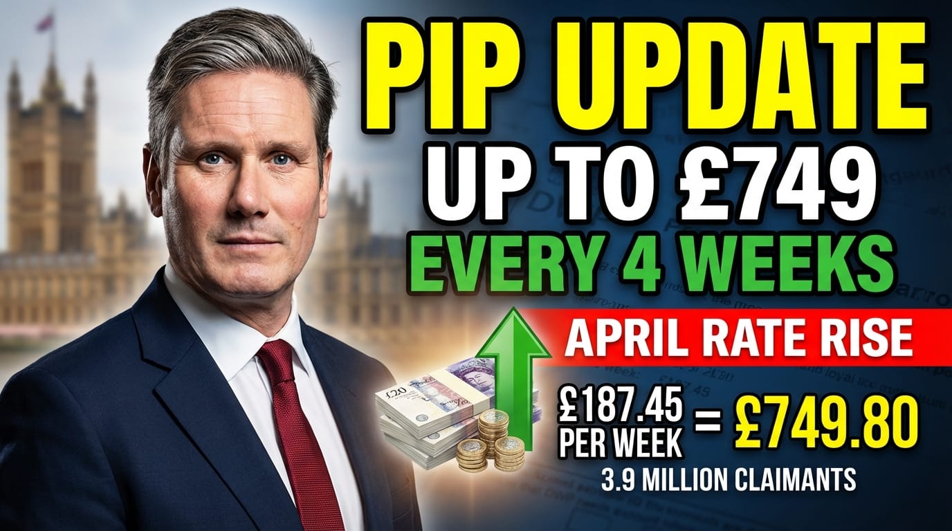 PIP Payments – Up to £749 Every Four Weeks for Eligible Claimants