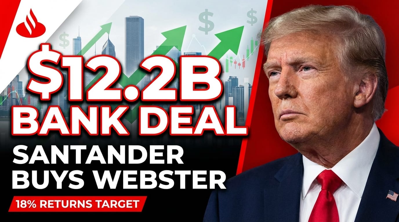 Santander to Acquire Webster Bank for $12.2 Billion, Targeting 18% RoTE in the U.S. by 2028