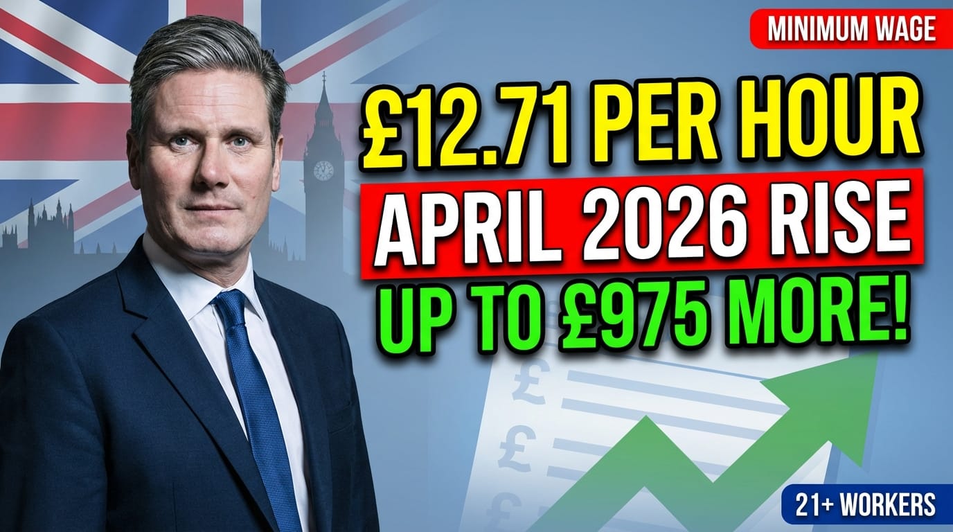 UK Minimum Wage Increase April 2026 – Workers Could Receive Up to £975 More Per Year