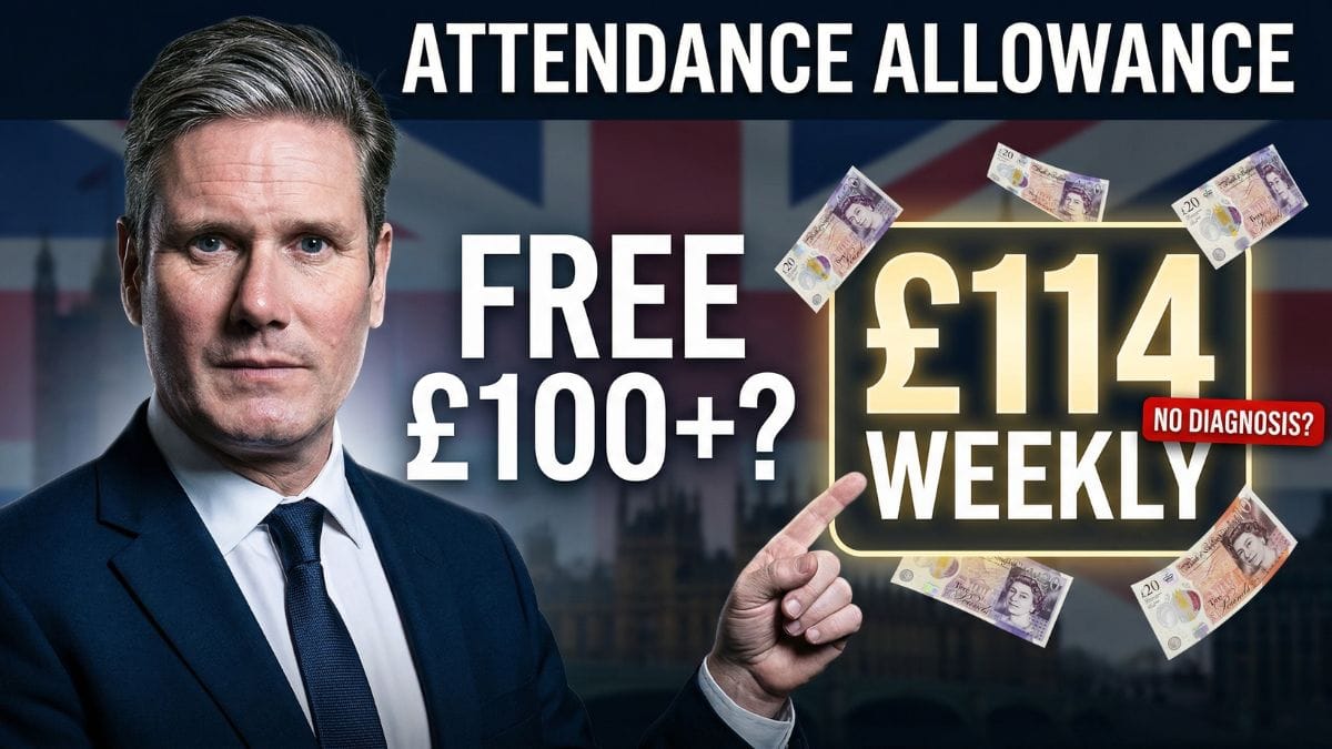 Attendance Allowance UK – Pensioners Could Receive Over £100 Weekly Without Diagnosis