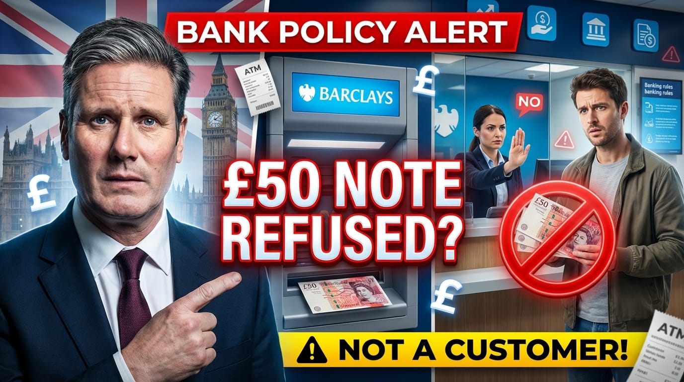 Barclays Bank Policy – Customer Unable to Exchange £50 Notes Due to Non Customer Rule