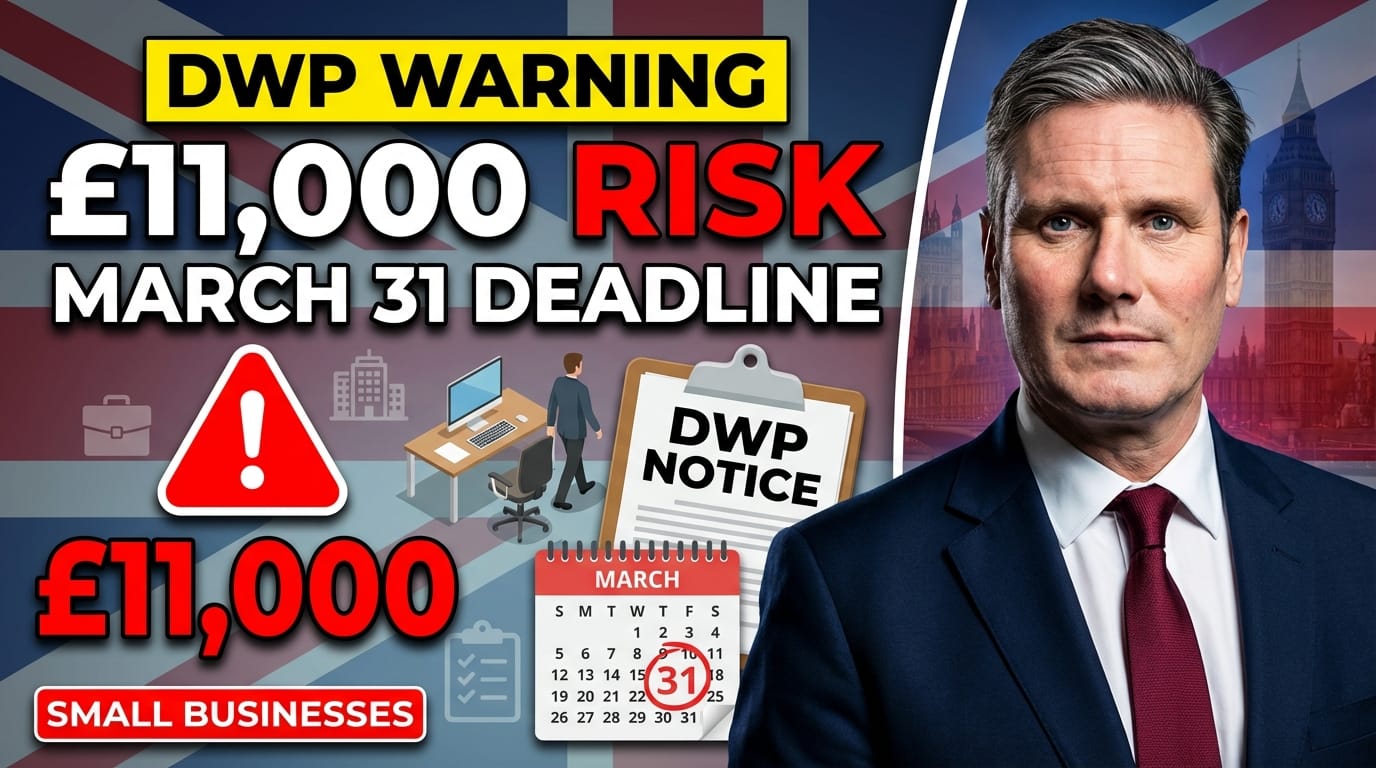 DWP Warning – £11,000 Cost Risk as March 31 Deadline Approaches