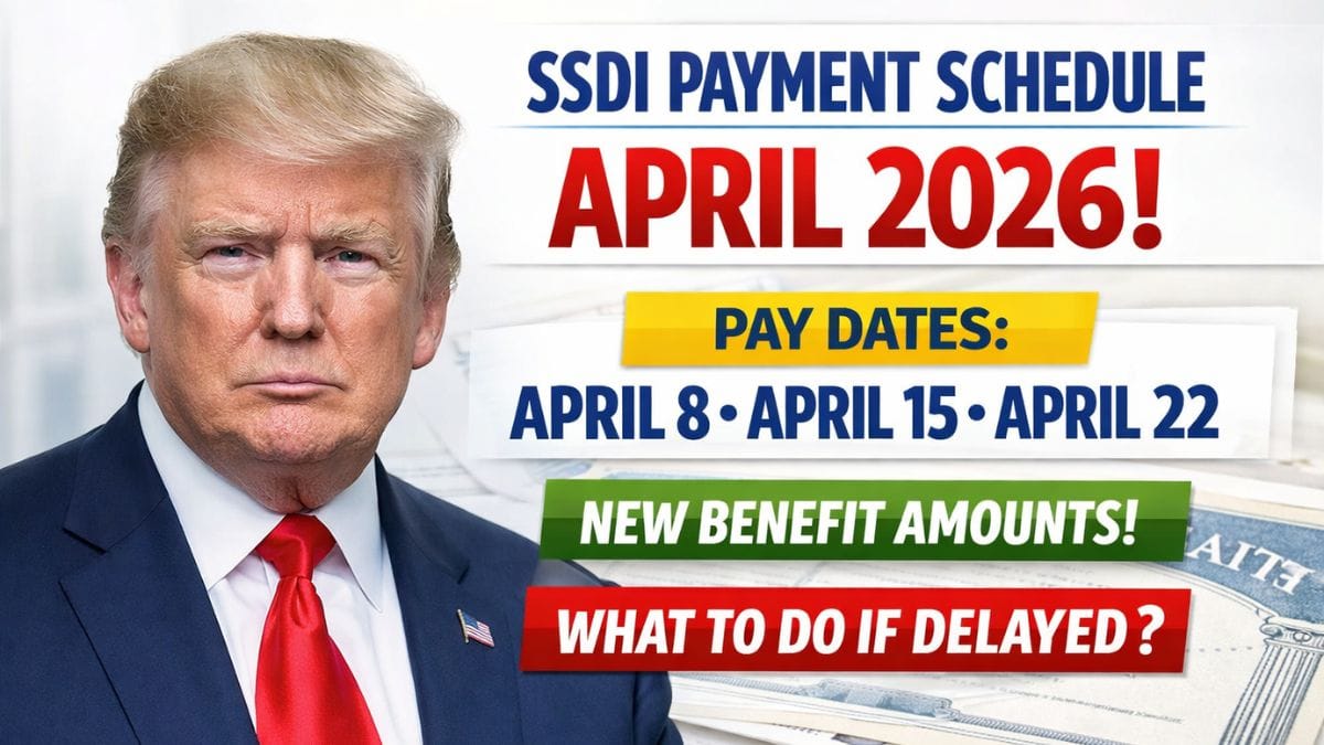 SSDI Payment Schedule April 2026 – Dates, Benefit Amounts, and What to Do if Delayed