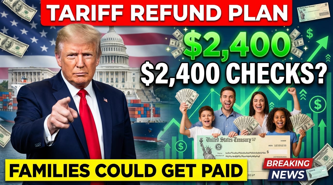 Tariff Refund Proposal – Families Could Receive Up to $2,400 in Rebate Checks