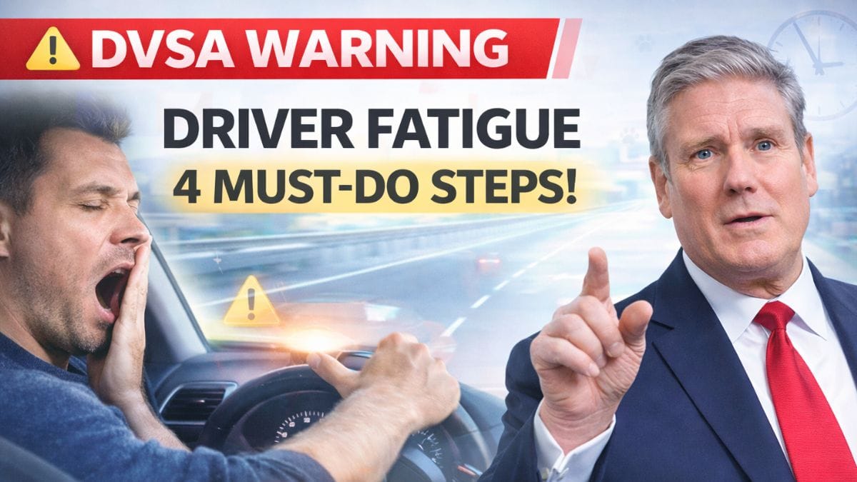 DVSA Warning – Four Essential Steps To Reduce Driver Fatigue Risks
