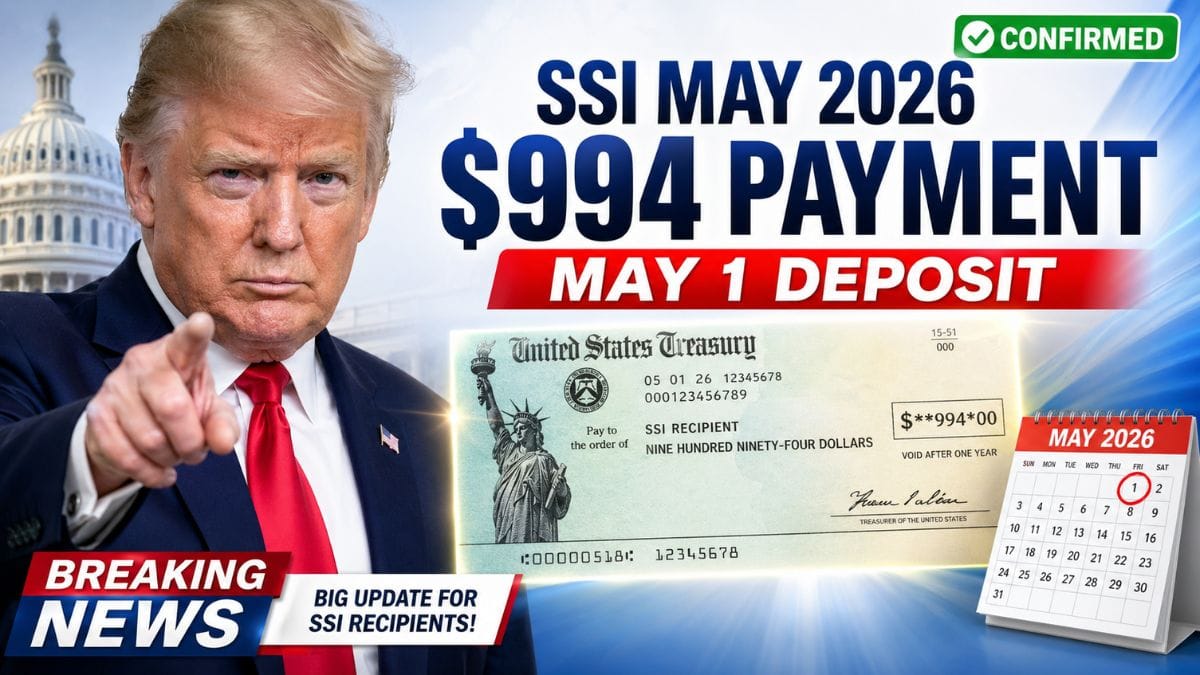 SSI May 2026 Payment Date – When Your $994 Check Will Be Deposited