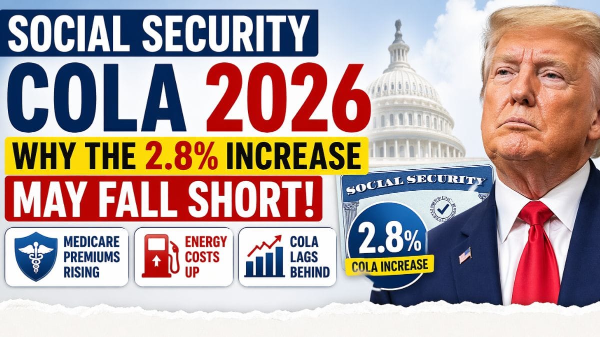 Social Security COLA 2026 – Why the 2.8% Increase May Fall Short
