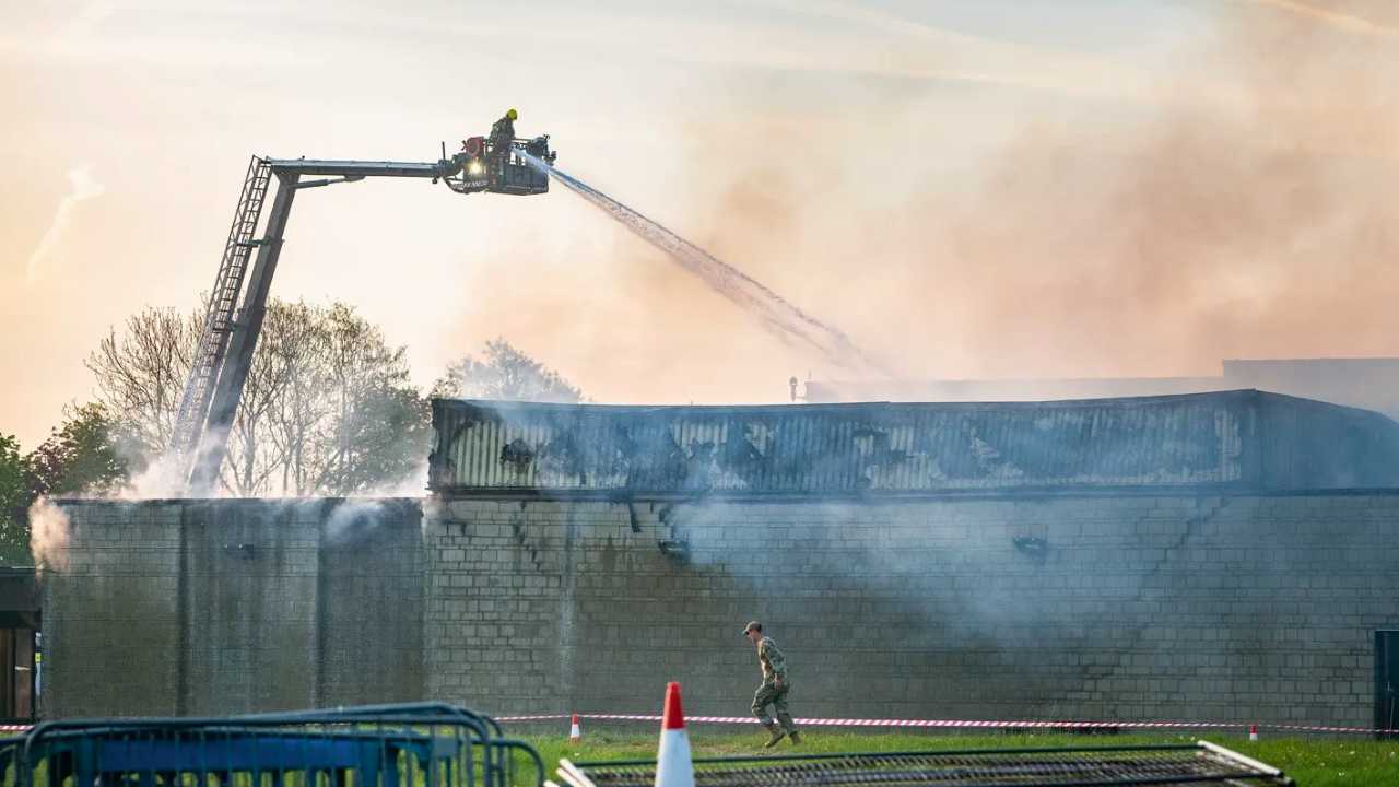 US Air Force Fairford Fire – Major Blaze Hits Key UK Military Base in Gloucestershire