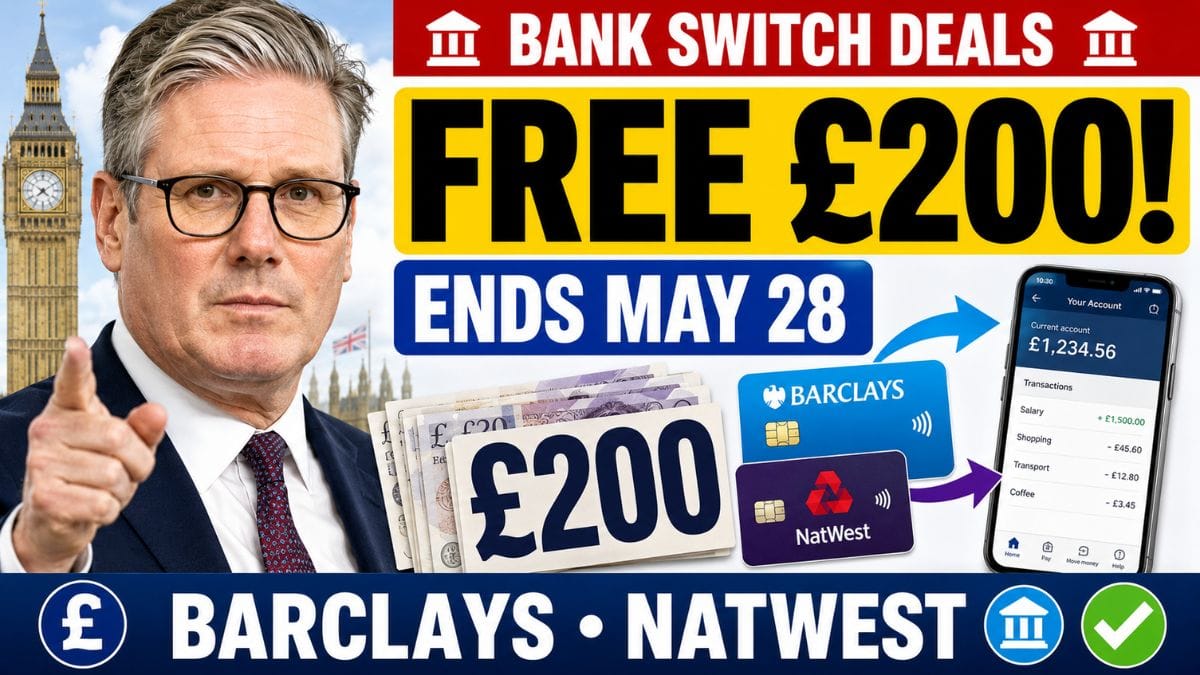 Bank Switching Offers – Brits Could Receive Up to £200 This May