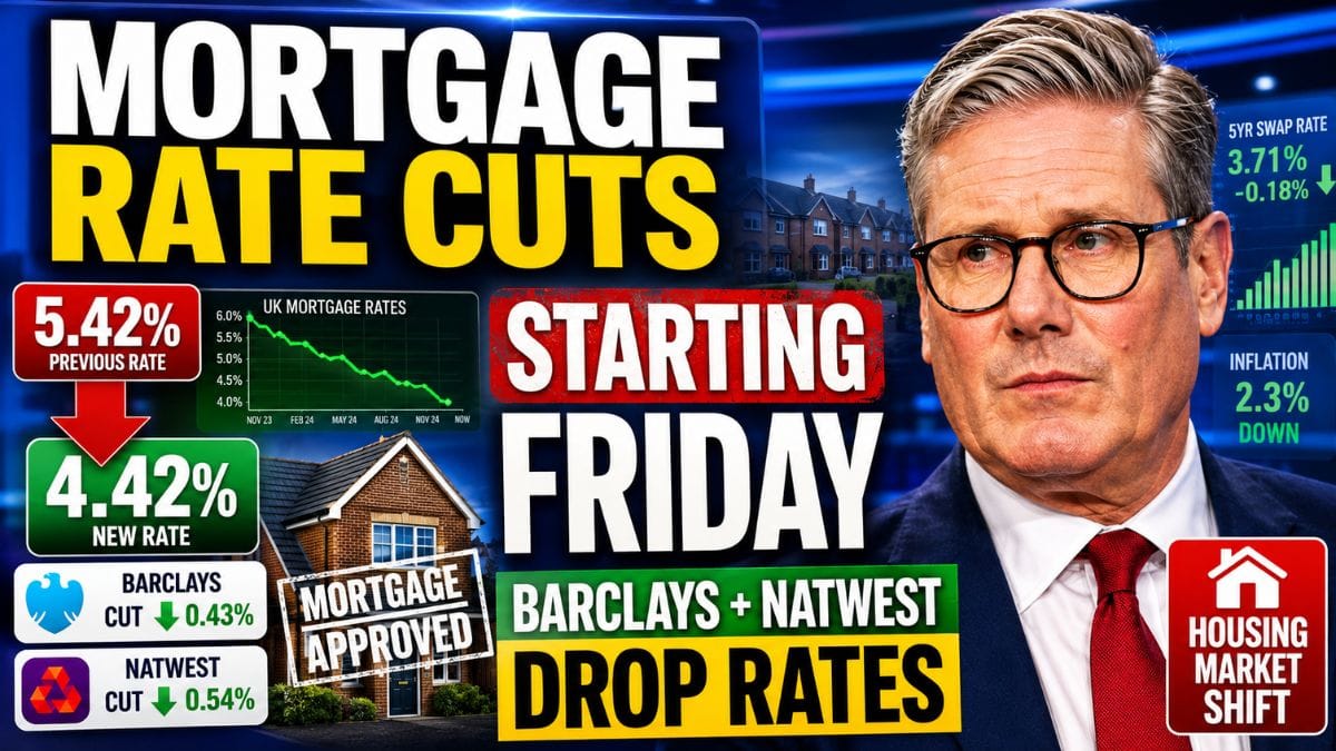 Barclays and NatWest Mortgage Rate Cuts Start Friday as Lenders Respond to Market Shift