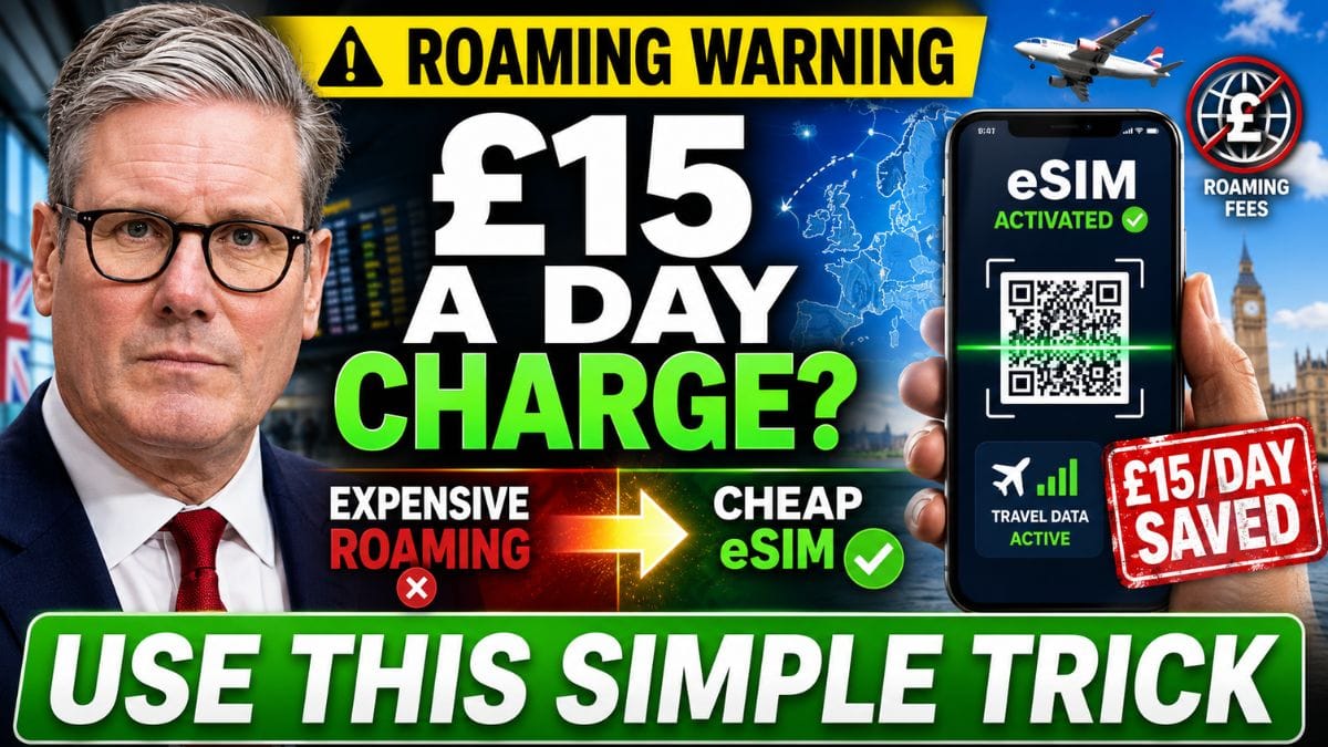Brits Abroad Could Avoid £15-a-Day Roaming Charges With Simple eSIM Switch
