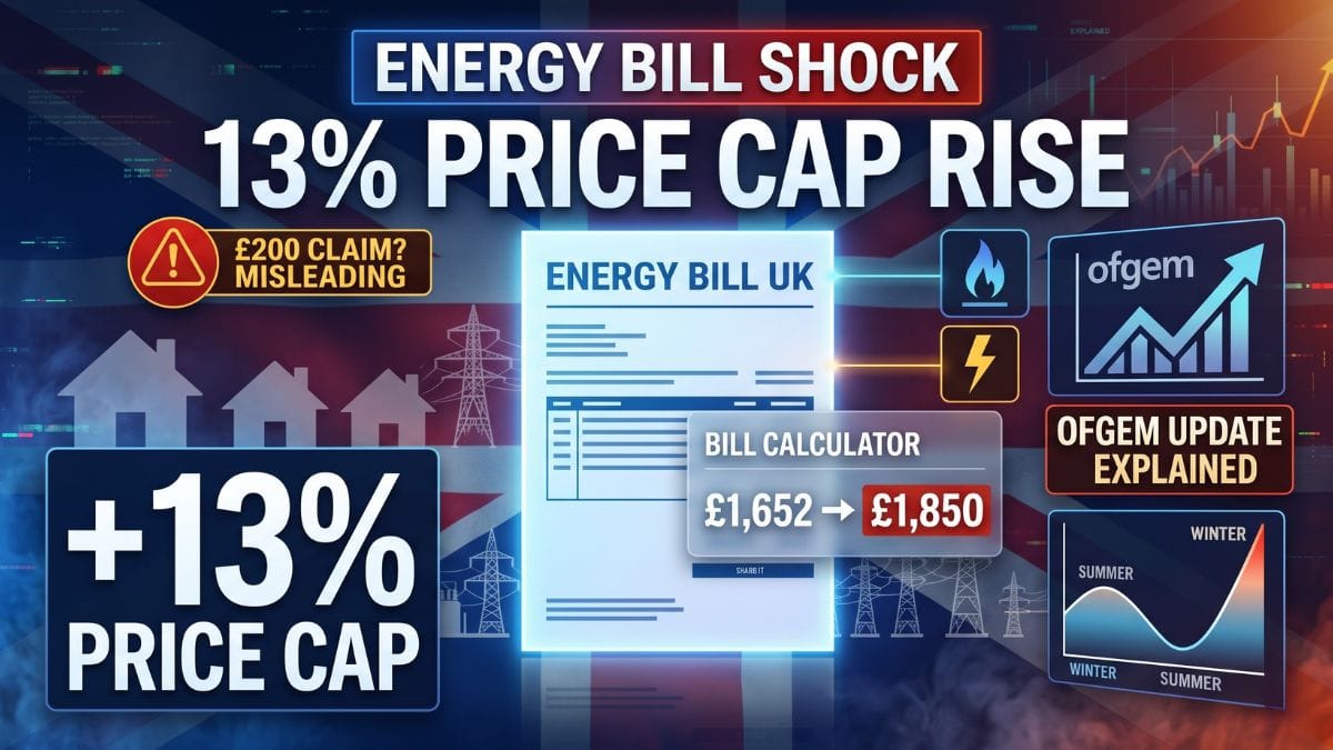 Energy Bills and the Price Cap – Martin Lewis Clarifies Why “£200 Increase” Can Mislead Consumers