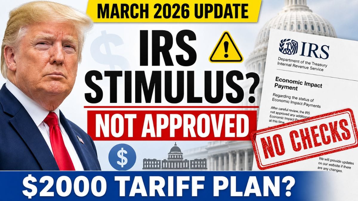 IRS Stimulus Update March 2026 – Facts on Payments, Tax Relief, and Tariff Dividend