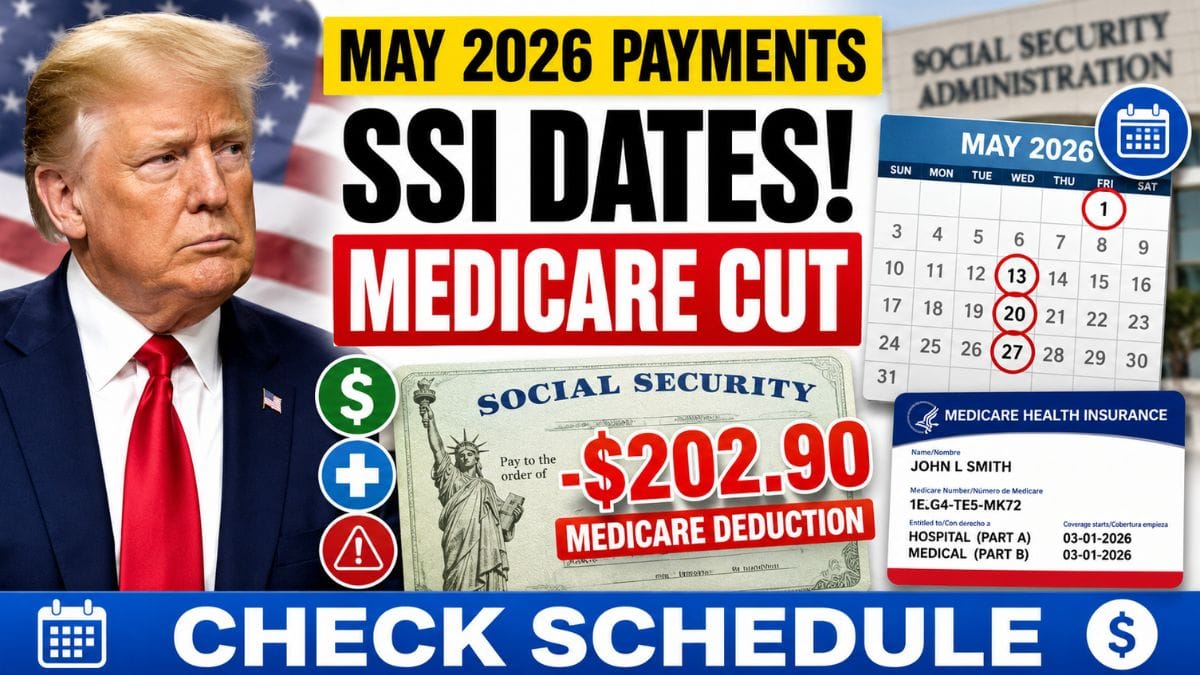 May 2026 Social Security Payments – Full SSI Schedule and Medicare Deduction Changes