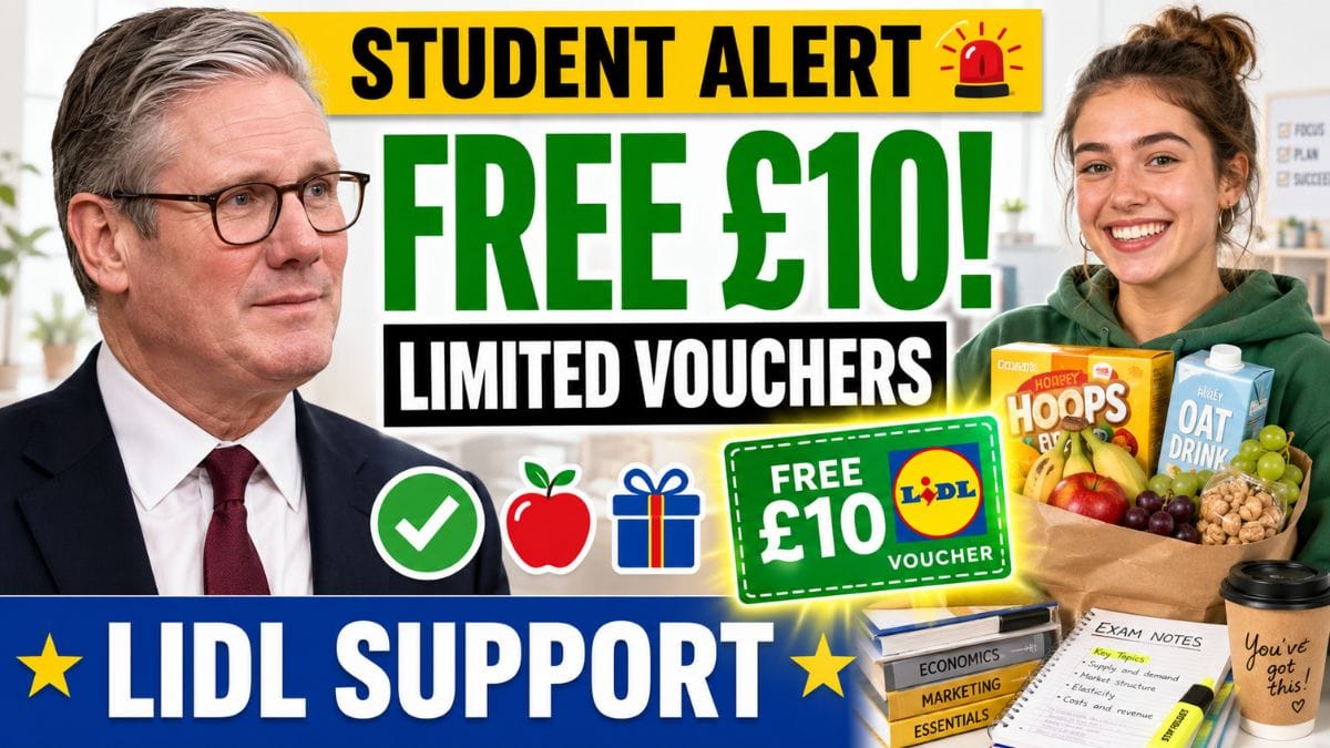 Lidl Student Support – Free £10 Vouchers Offered During Exam Season