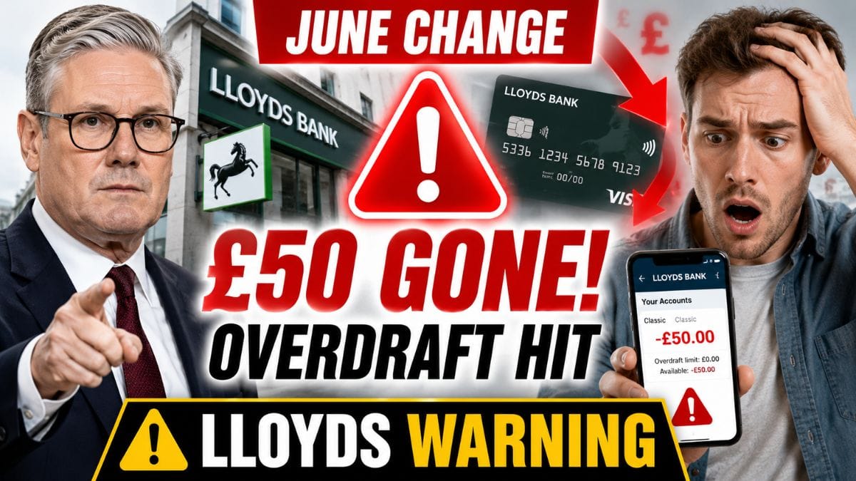 Lloyds Bank Overdraft Change – Customers to Lose £50 Interest Free Buffer From June