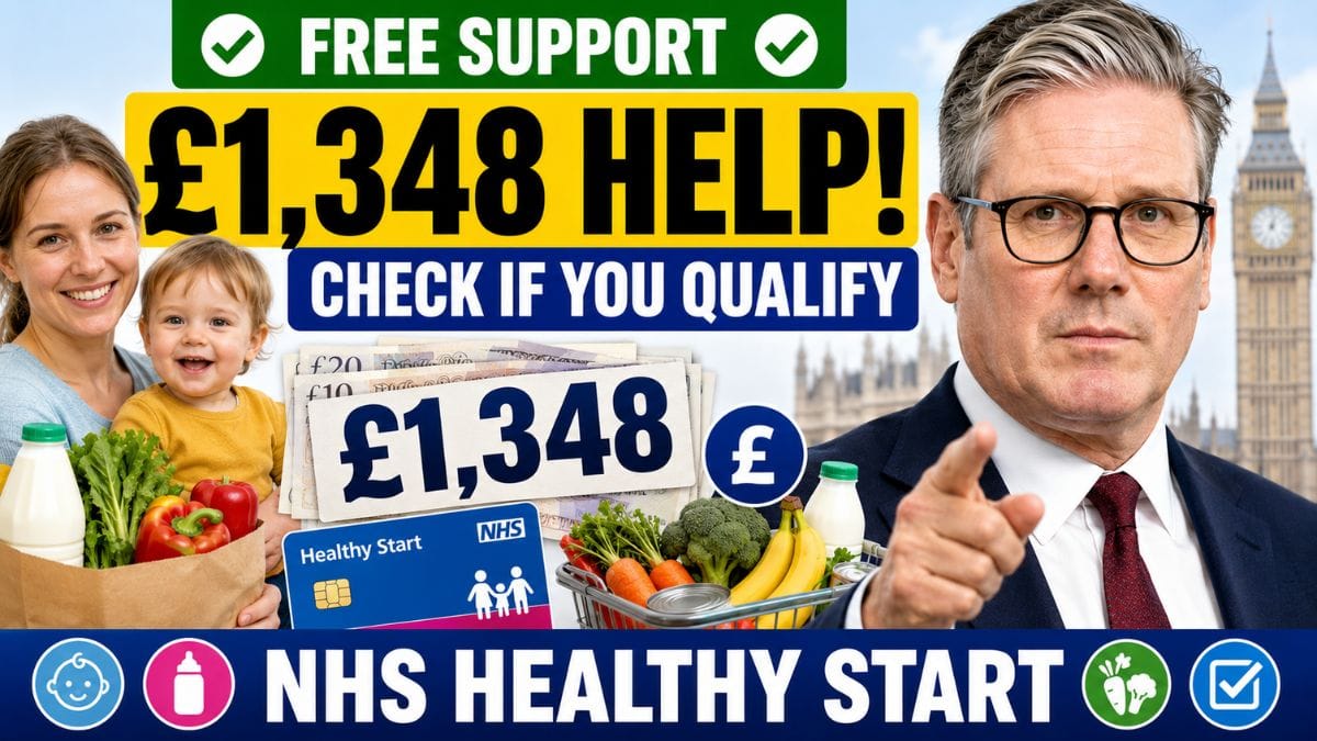 NHS Healthy Start Scheme – Families Could Receive Up to £1,348 in Support