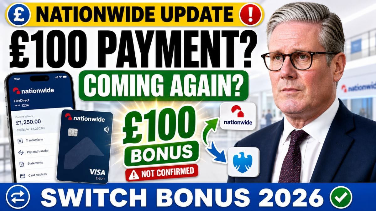 Nationwide £100 Payment – Update on Potential Member Bonus in 2026