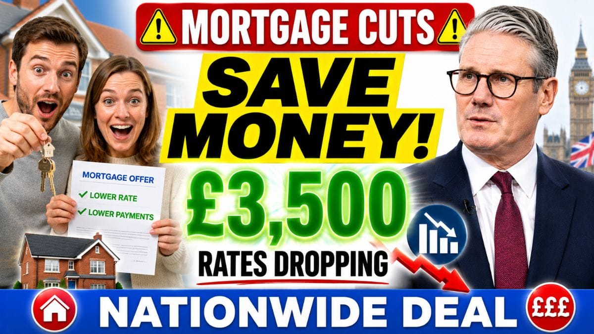 Nationwide Cuts Mortgage Rates From Tuesday – Homeowners Could Save £3,500