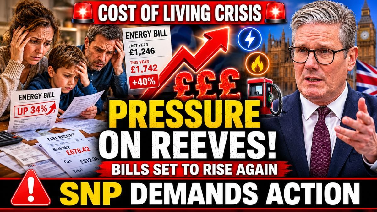 SNP Pressure Builds on Reeves as Cost-of-Living Debate Intensifies