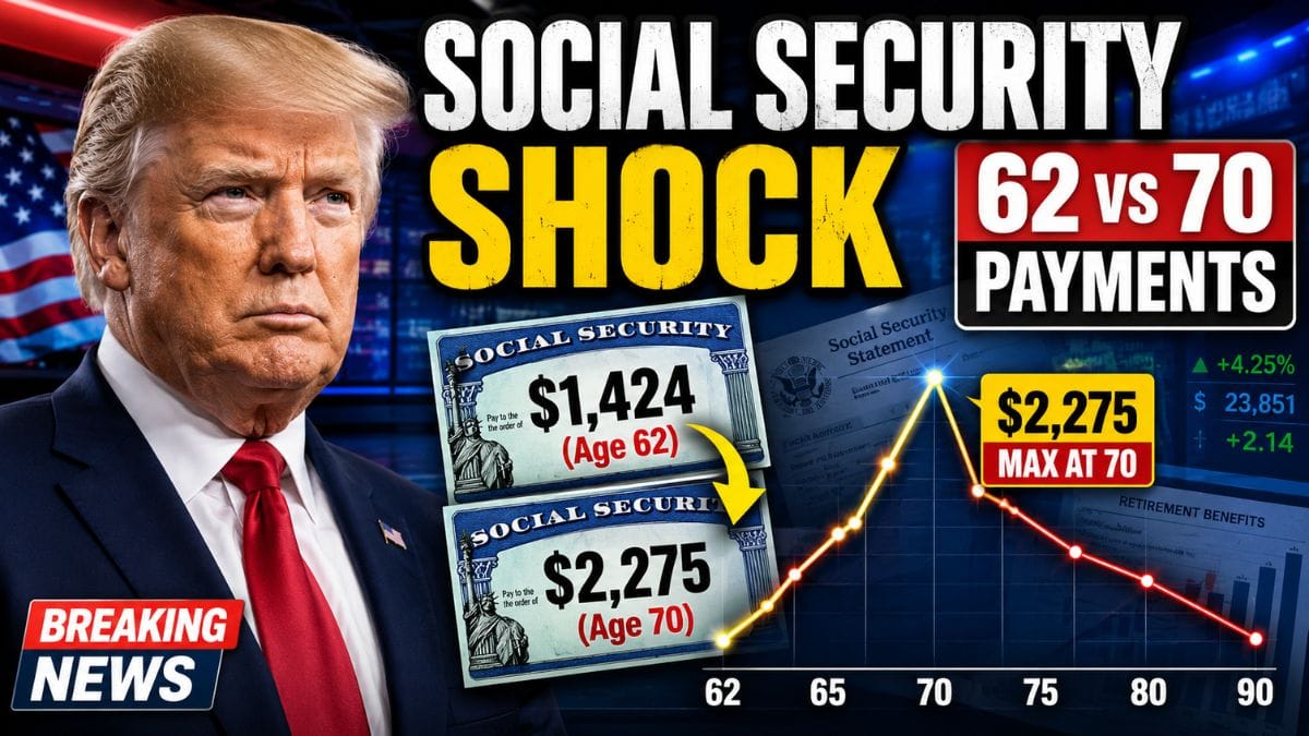 Social Security Checks at 62 vs 70 – Why Payments Peak at 70
