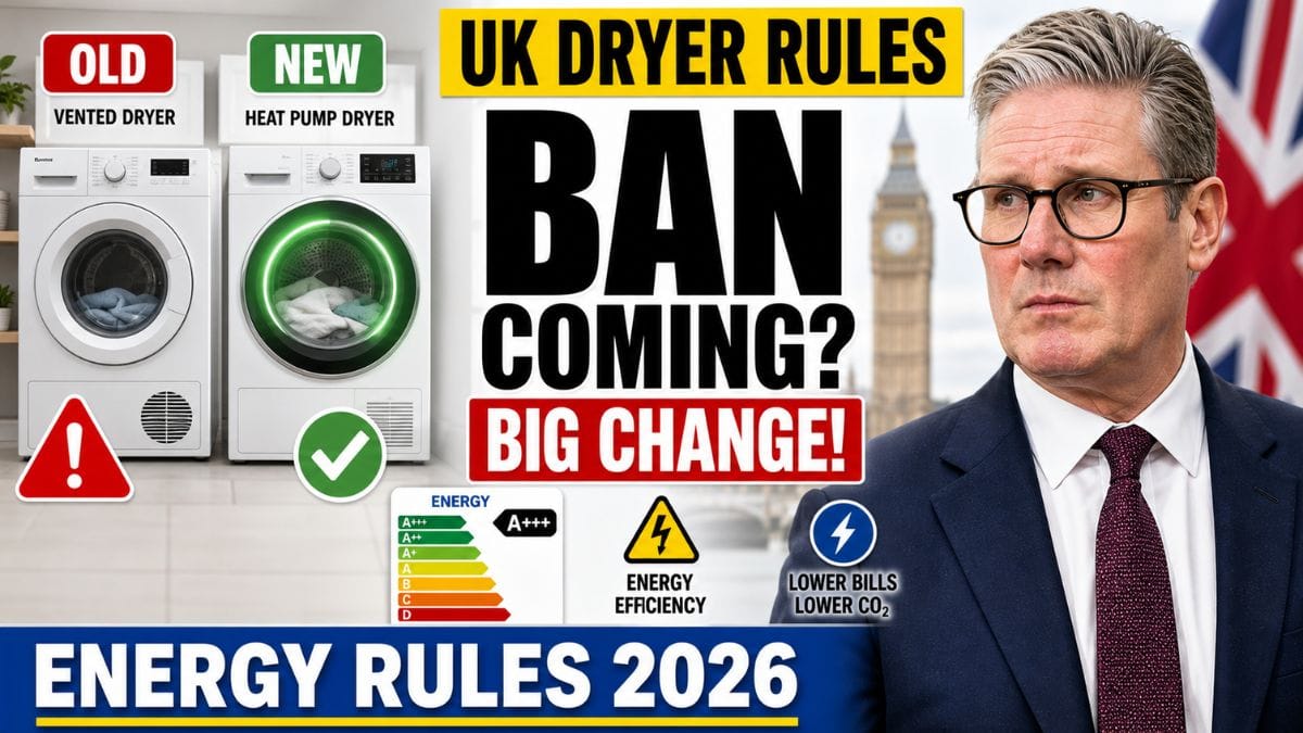 UK Dryer Rules – New Energy Standards Drive Shift in Appliance Sales