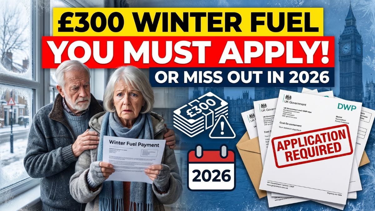 £300 Winter Fuel Payment 2026 – DWP Confirms Who Must Apply or Risk Missing Out