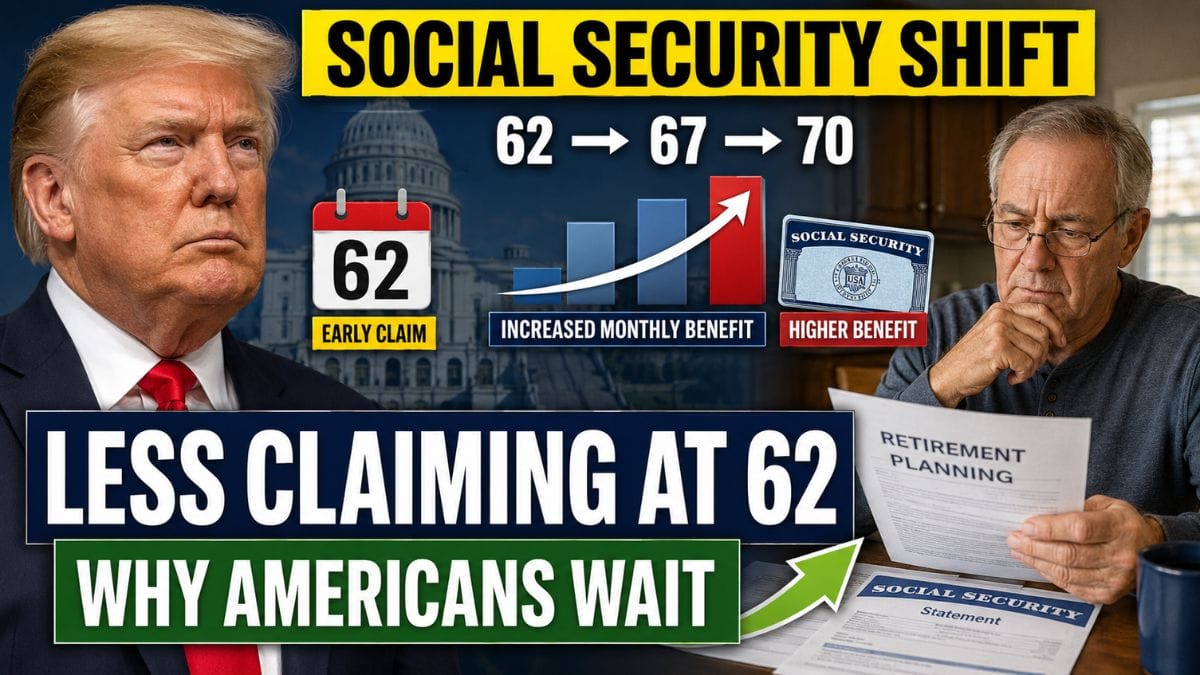 A Quiet Shift at 62 – Why Fewer Americans Are Claiming Social Security Early