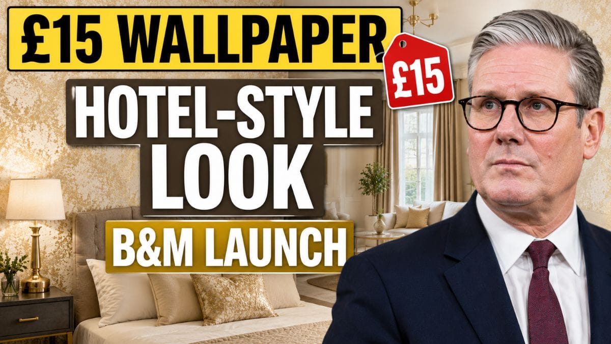 B&M launches £15 wallpaper designed to add natural texture to bedrooms and living spaces