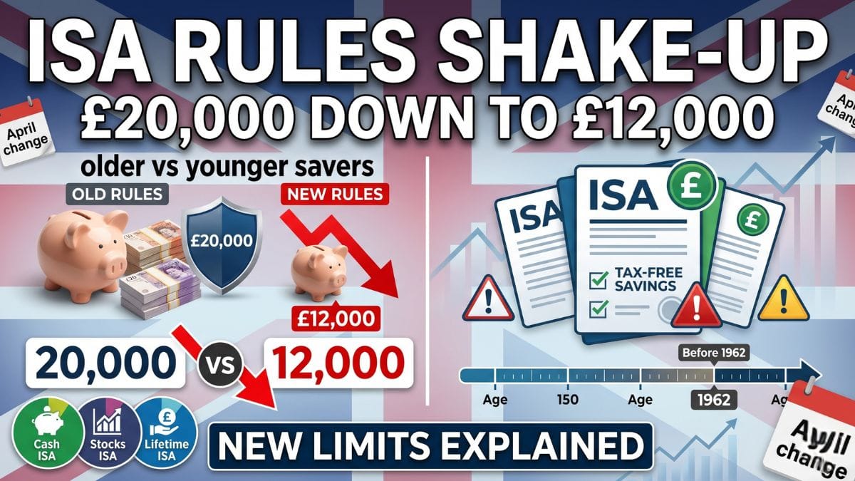 Cash ISA Shake-Up Could Leave Savers Born Before 1962 Under Old Rules as New £12,000 Limit Looms