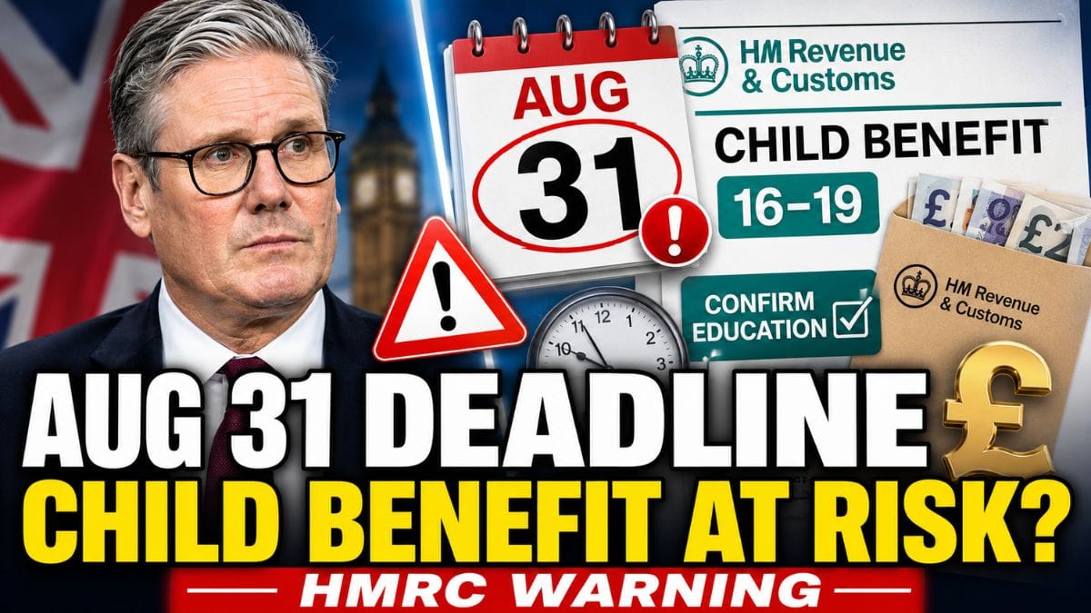 Claiming Child Benefit for Teens? HMRC Sets an August 31 Deadline Parents Need to Know