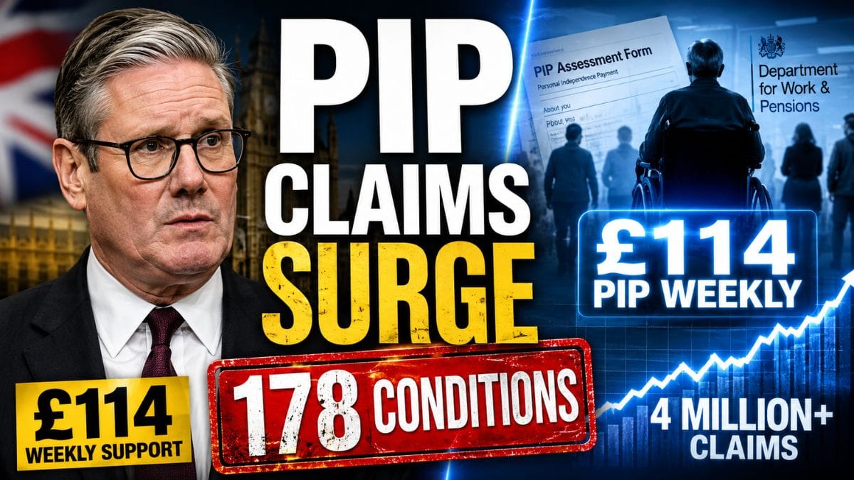 DWP Confirms 178 Conditions That May Qualify for £114 Weekly PIP Payments as Claimant Numbers Rise