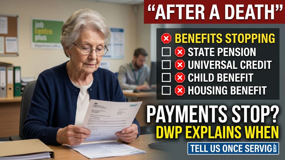DWP explains when State Pension and Universal Credit payments stop after a death