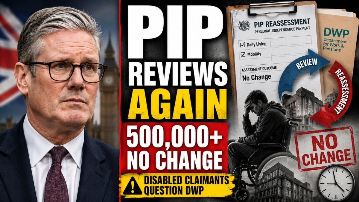 Hundreds of Thousands Face Repeat PIP Reviews With No Change, Raising Questions for DWP