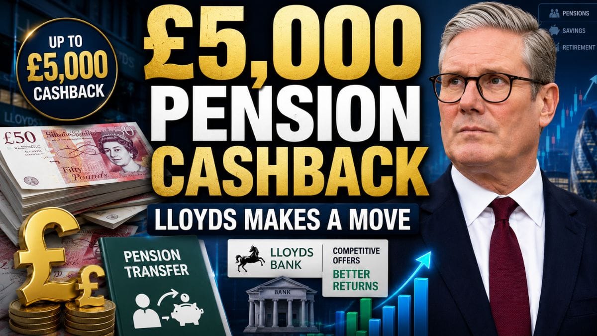 Lloyds Bank Rolls Out First Pension Transfer Cashback Deal Offering Up to £5,000