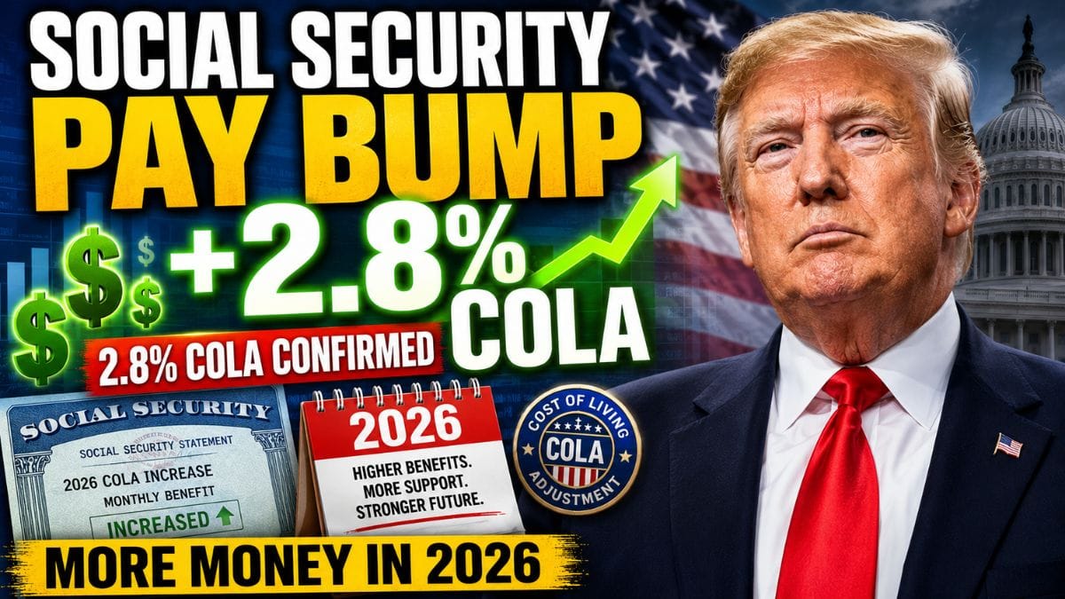 Social Security’s 2026 Pay Bump Is Set – What a 2.8% COLA Means for 75 Million Americans