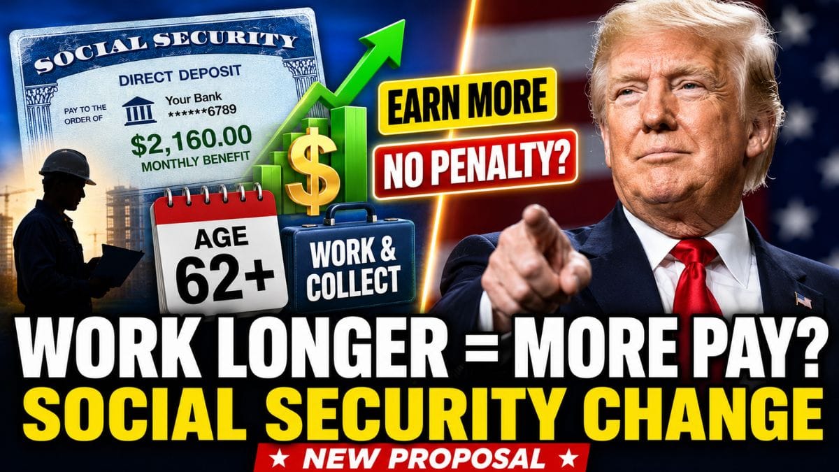Working Longer Could Pay More Each Month – Inside a New Social Security Proposal for Retirees