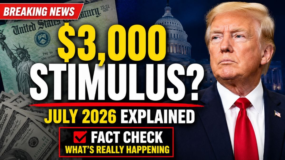 Americans Are Asking About a $3,000 Stimulus Check in July 2026 – Here’s What’s Actually Happening