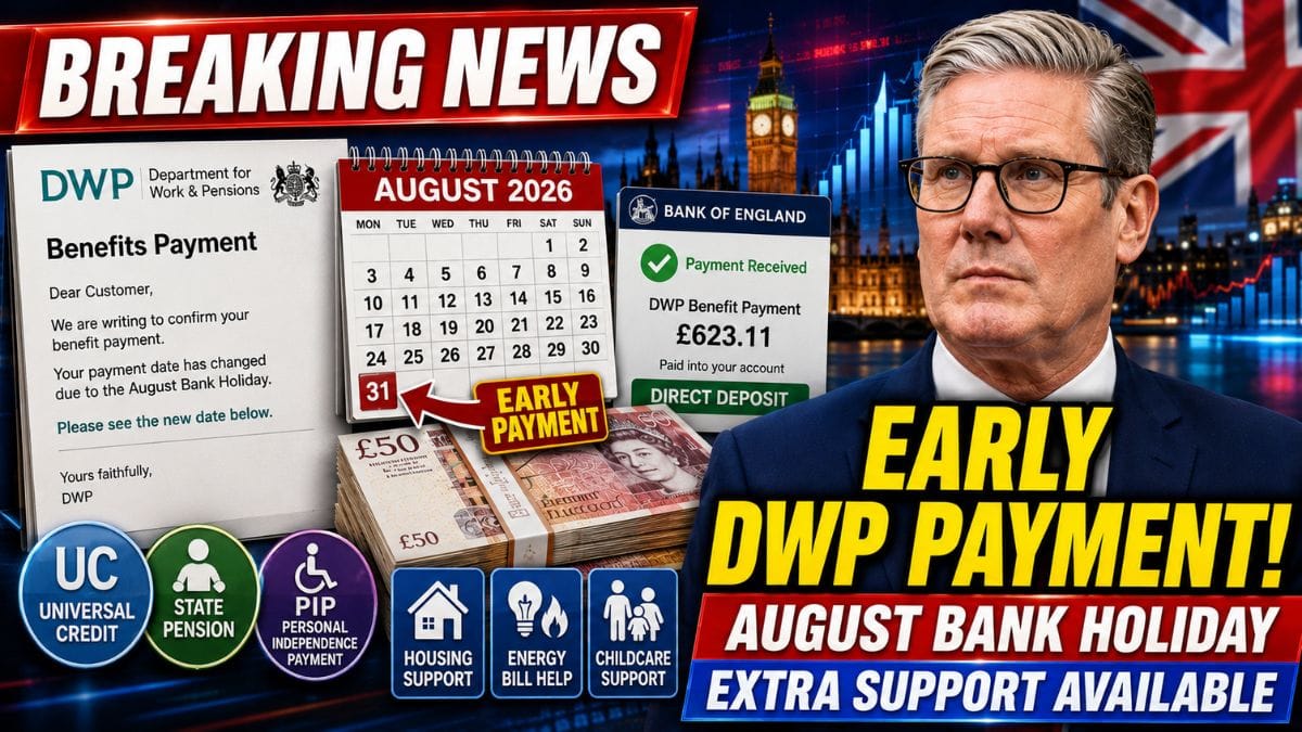 August Bank Holiday Benefit Changes Confirmed – Key DWP Payment Dates and Support Available
