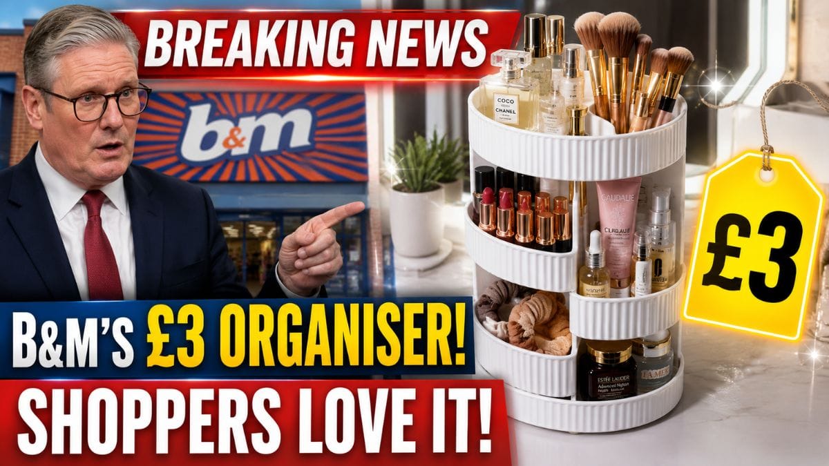 B&M’s £3 Bathroom Organiser Is Winning Shoppers Over – A Simple Storage Find for Skincare and Cosmetics