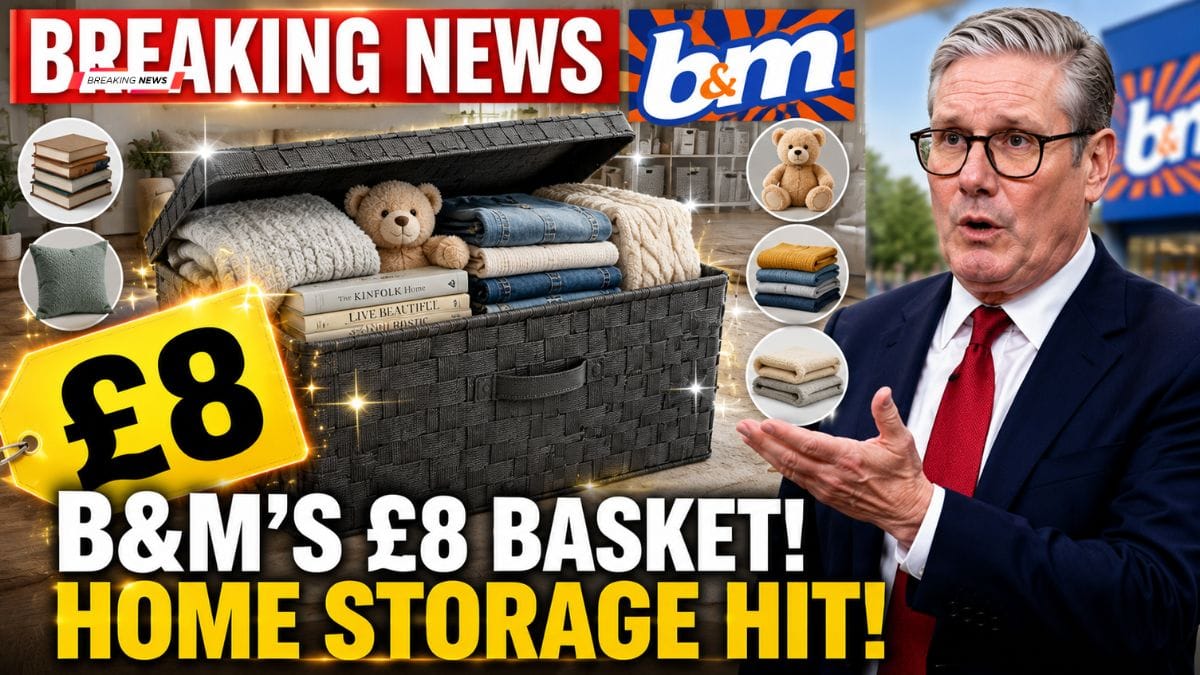 B&M’s £8 Storage Basket Is Helping Shoppers Keep Homes Tidy Without Spending a Fortune