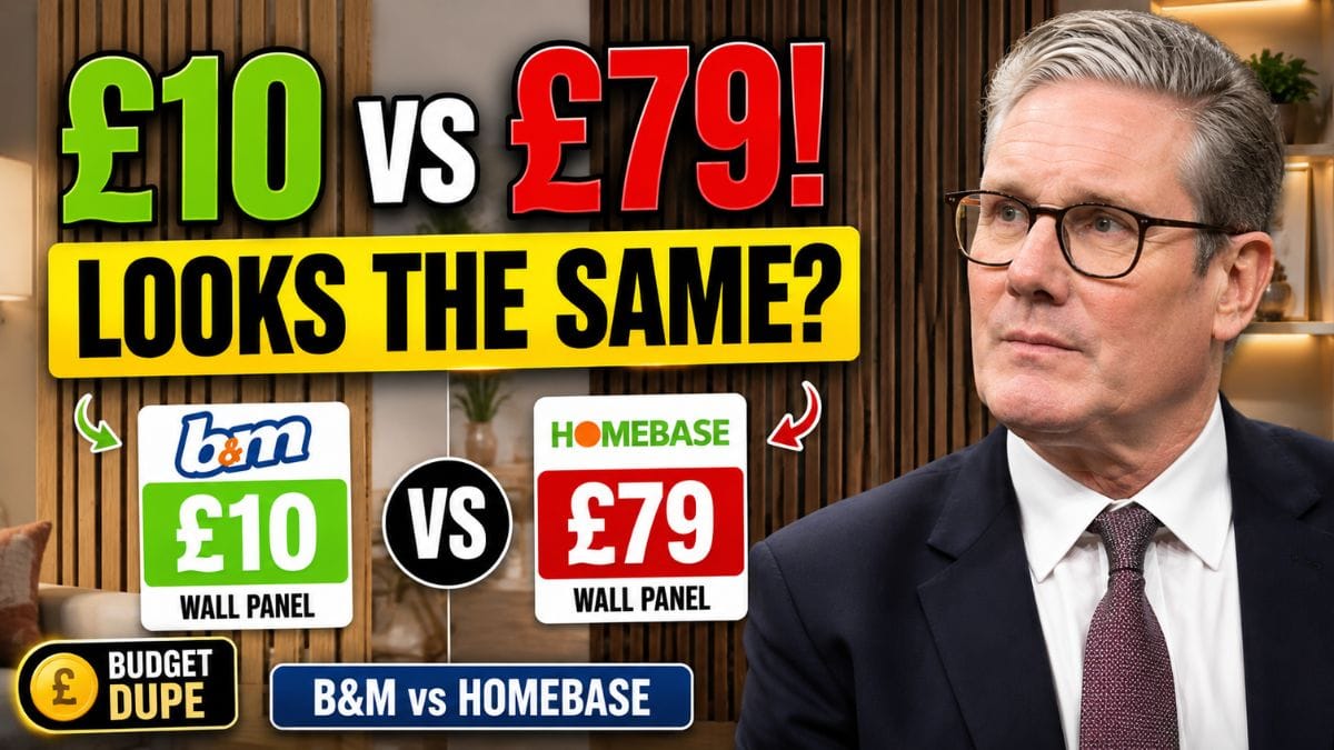 B&M’s £10 Wall Panel Draws Comparisons With £79 Homebase Version