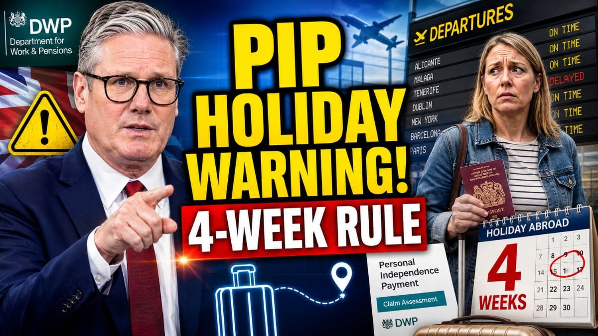 DWP Issues Reminder for PIP Claimants Planning Holidays Abroad – The Four-Week Rule Explained