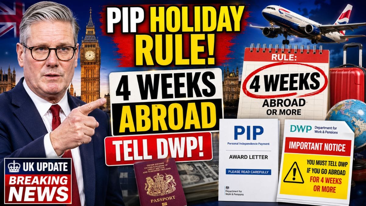 DWP Issues Reminder to PIP Claimants About the 4-Week Holiday Rule Before Traveling Abroad