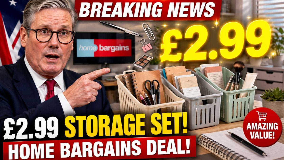 Home Bargains Is Selling a £2.99 Storage Basket Set That Could Make Desk Organisation Much Easier