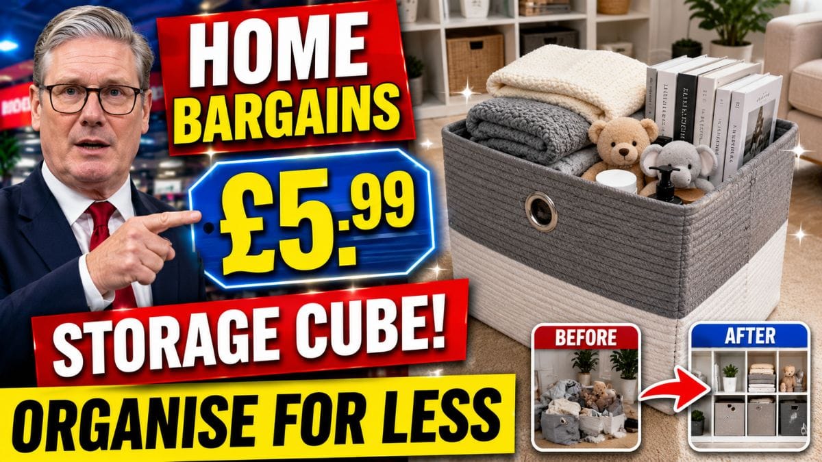 Home Bargains Launches £5.99 Storage Cube That Helps Keep Everyday Clutter Out of Sight